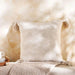 Brixton Linen Cotton Jacquard Filled Cushion With Tassle 50X50Cm - Grey Pan Home