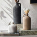 Brizo Stoneware Vase With Handle 9.5X9.5X24.3Cm - Black Pan Home