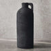 Brizo Stoneware Vase With Handle 9.5X9.5X24.3Cm - Black Pan Home