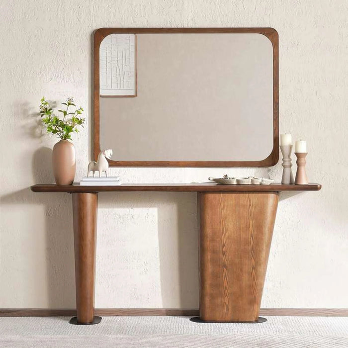 Brolis Console Table With Mirror - Brown