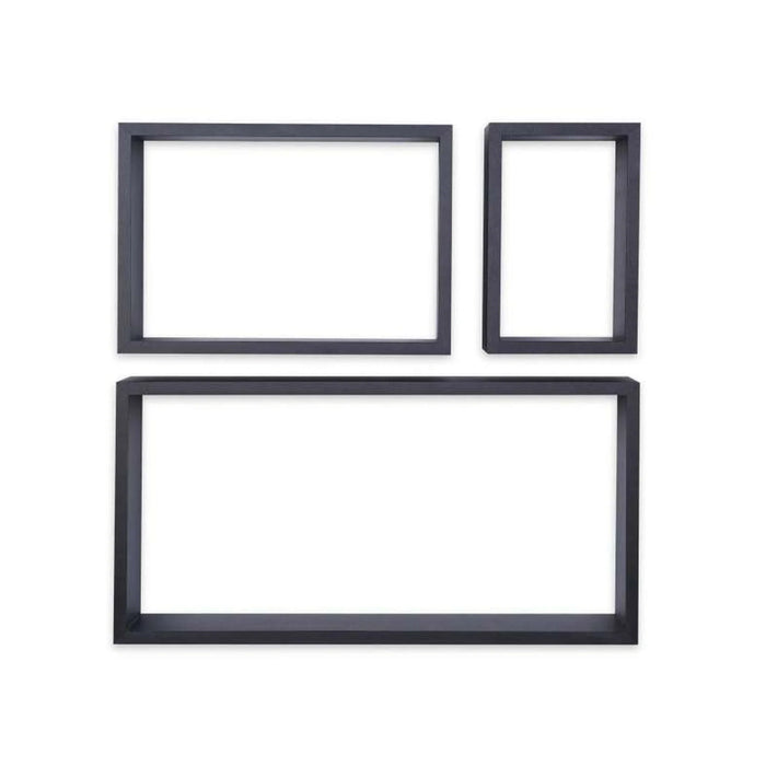 Brooke 3-Piece Cube Shelves - Black