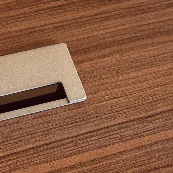 Brooke Office Desk Melamine Large - Walnut Grey Pan Home