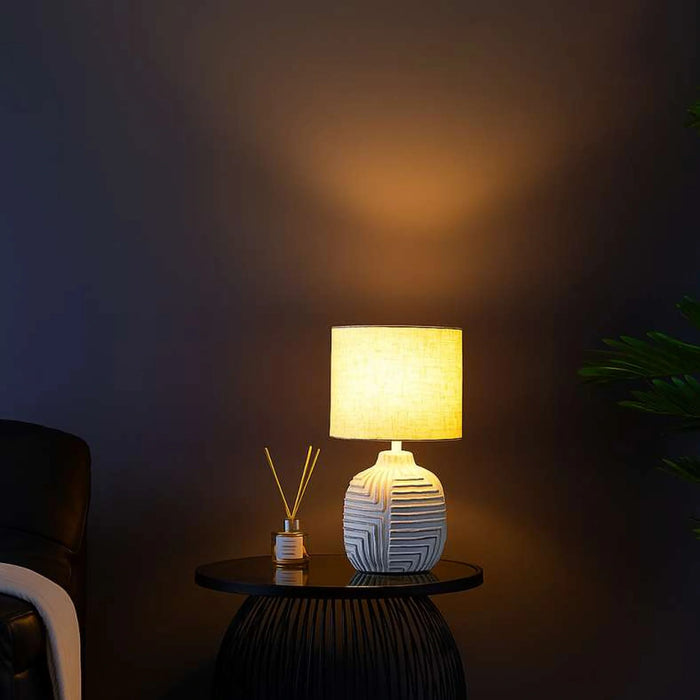 Brooklyn E27 Table Lamp 24X24X40.5Cm - White