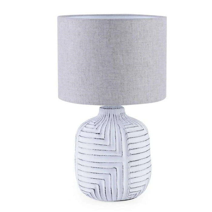 Brooklyn E27 Table Lamp 24X24X40.5Cm - White