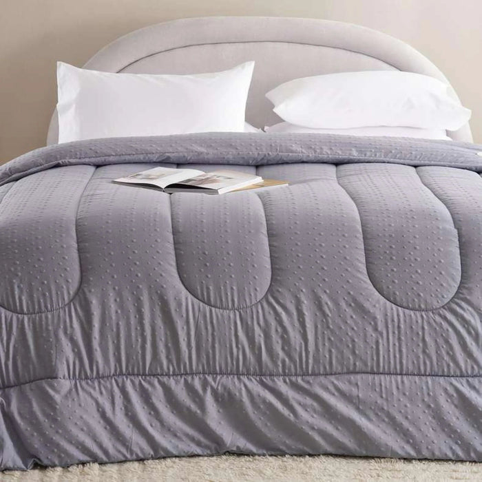 Bubble Queen Comforter 220X240Cm - Grey Pan Home