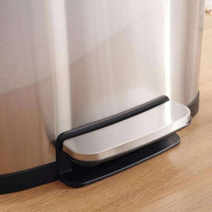 Bucknor Pedal Bin Fingerprint Resistant 50L 42.5X37.2X66.4Cm - Chrome Pan Home