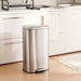 Bucknor Pedal Bin Fingerprint Resistant30L 35X31.5X60.2Cm - Chrome Pan Home