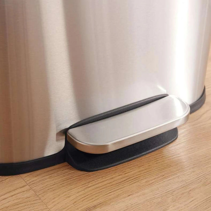 Bucknor Pedal Bin Fingerprint Resistant30L 35X31.5X60.2Cm - Chrome Pan Home