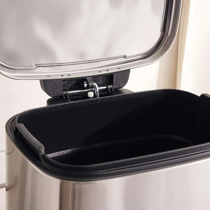Bucknor Pedal Bin Fingerprint Resistant30L 35X31.5X60.2Cm - Chrome Pan Home