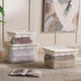 Building Blocks Storage Box With Tray Compartment 45.5X33.5X27 Cm-White Pan Home