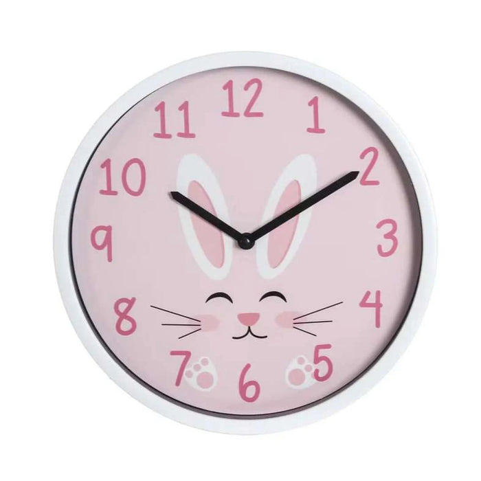 Bunny Wall Clock Dia 22.5Cm - Pink Pan Home