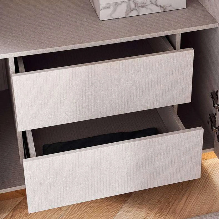 Bursa 6 Door Wardrobe - Beige