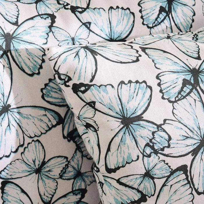 Butterfly 2Piece Cushion Cover Set 45X45Cm - Blue Pan Home