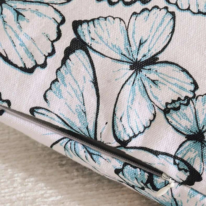 Butterfly 2Piece Cushion Cover Set 45X45Cm - Blue Pan Home