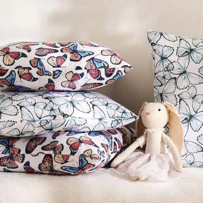 Butterfly 2Piece Cushion Cover Set 45X45Cm - Pink Pan Home