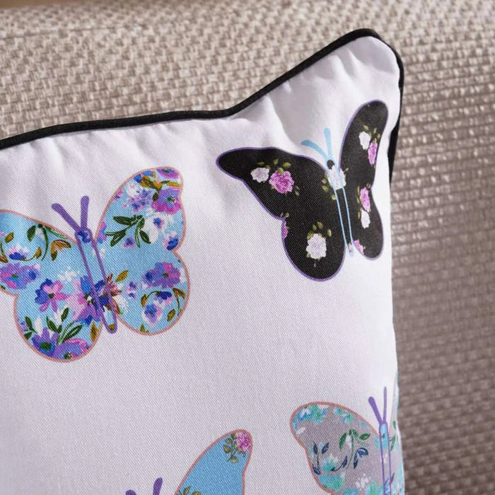 Butterfly Cushion Cover 45X45Cm - Blue Pan Home