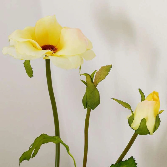Butterfly Peony Flowers Artificial Spray 17.78X17.78X66.04Cm- Yellow