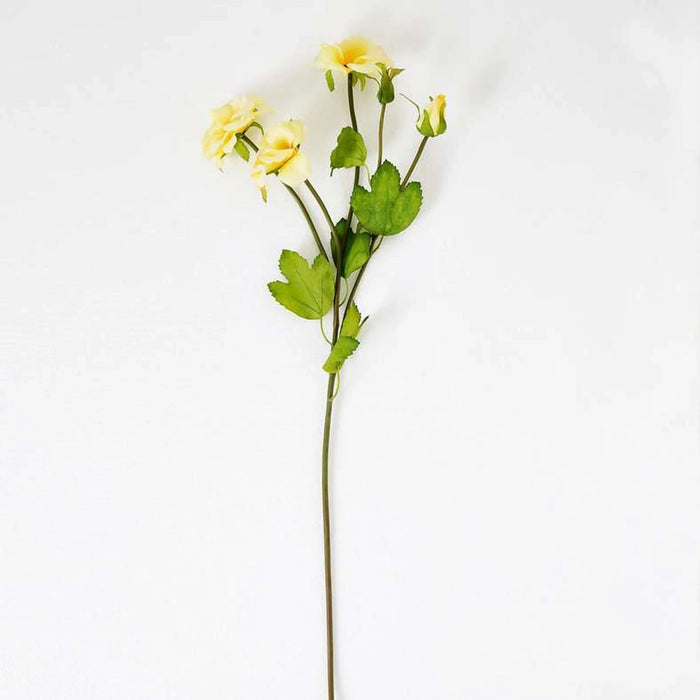 Butterfly Peony Flowers Artificial Spray 17.78X17.78X66.04Cm- Yellow