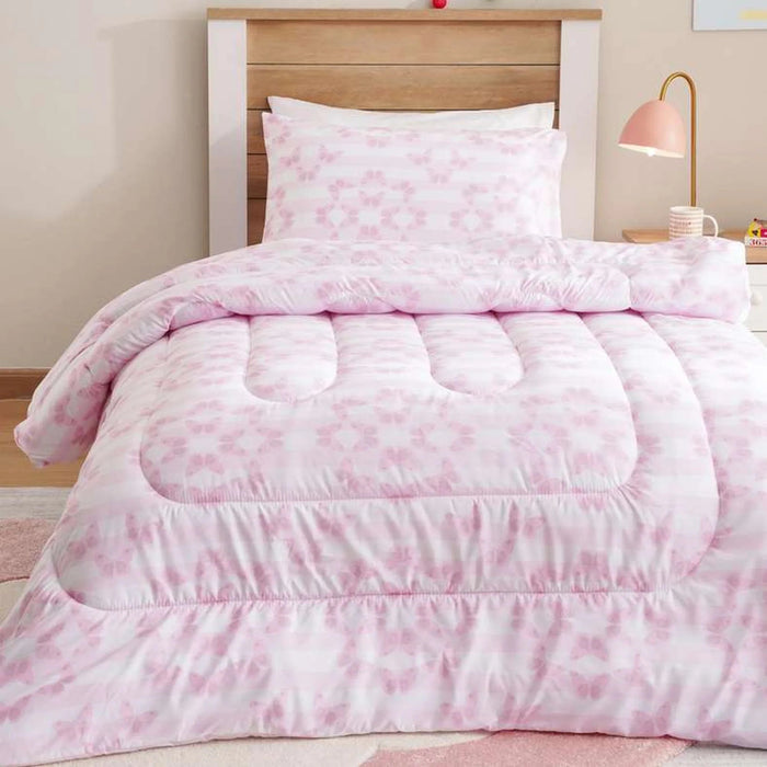 Butterfly Romance 2-Piece Single Comforter Set 135X220Cm - Pan Home