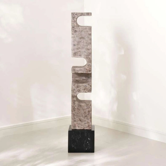 Byron Polyresin Large Decor Sculpture 24X24X124.5Cm - Brown