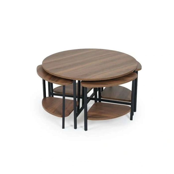 Caballo Coffee Table 4 End Table Set - Brown Black