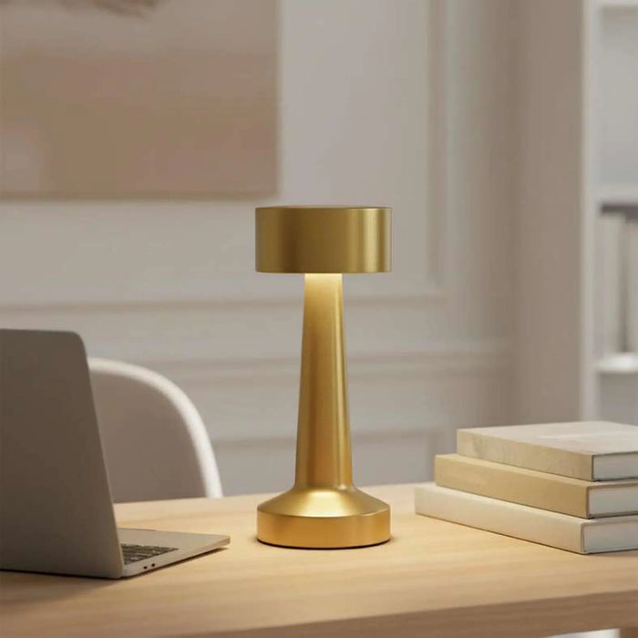 Caden Cordless Led Touch Lamp 2000Mah Battery 9X21.5Cm - Brass