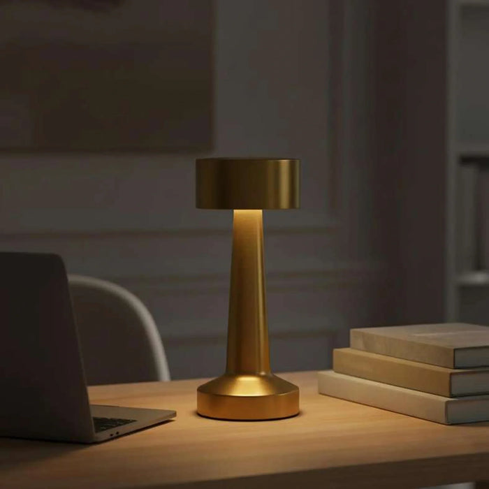 Caden Cordless Led Touch Lamp 2000Mah Battery 9X21.5Cm - Brass