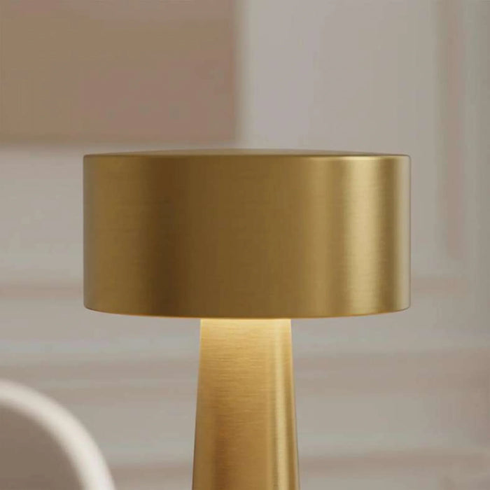 Caden Cordless Led Touch Lamp 2000Mah Battery 9X21.5Cm - Brass