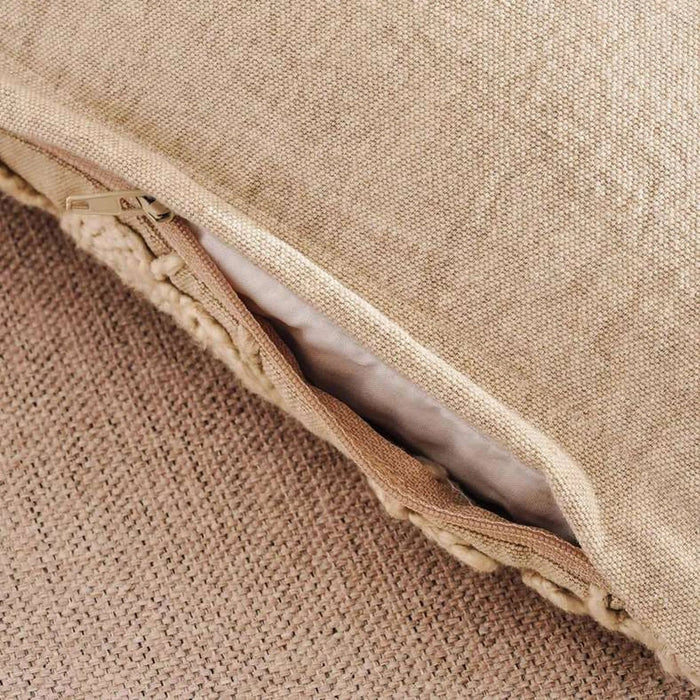Cadence Embroidered Filled Cushion 35X50Cm - Natural Pan Home