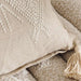 Cadence Geo Embroidered Filled Cushion 45X75Cm - Natural Pan Home