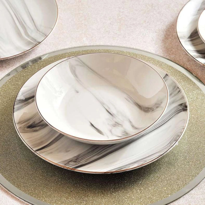 Cadenza 18-Piece Porcelain Dinner Set -White