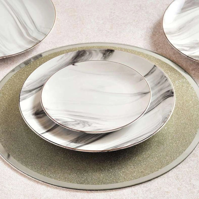 Cadenza 18-Piece Porcelain Dinner Set -White