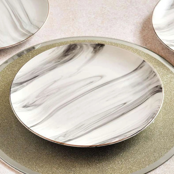 Cadenza 18-Piece Porcelain Dinner Set -White