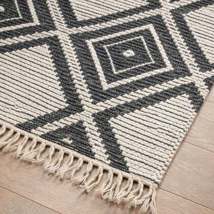 Cadlyn Woven Wool Dhurrie 120X180Cm - Black Pan Home