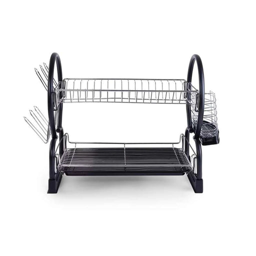Caisson 2-Tier Dish Rack Black Pan Home