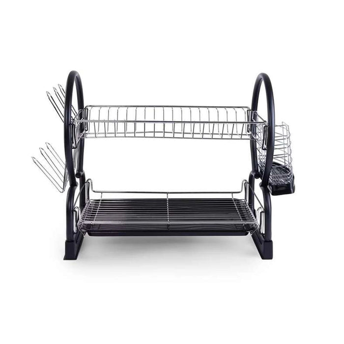 Caisson 2-Tier Dish Rack Black Pan Home