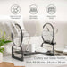 Caisson 2-Tier Dish Rack Black Pan Home