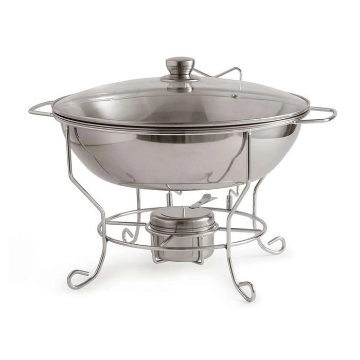Calda Chafing Dish With Lid 6L - Chrome