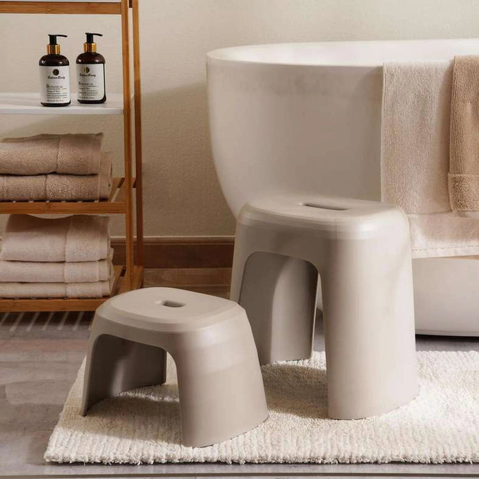 Cale Plastic Stool- Grey Pan Home