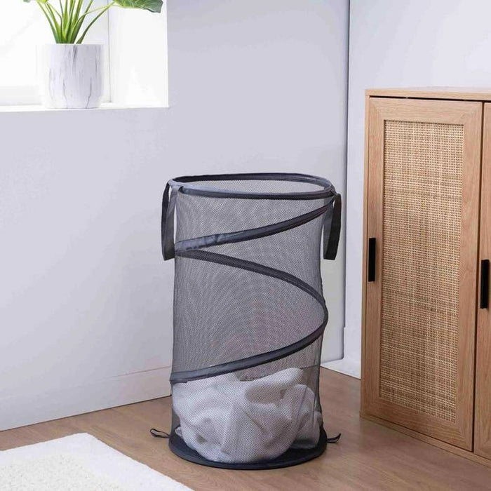 Caleb Pop Up Laundry Hamper - Grey Pan Home