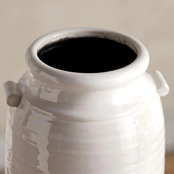 Caleby Ceramic Vase 16.5X16.5X31Cm -White