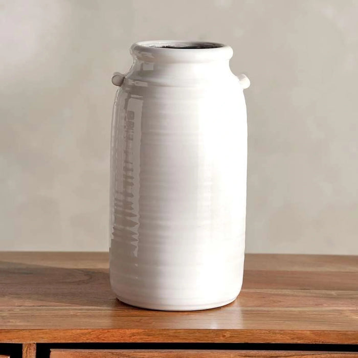 Caleby Ceramic Vase 16.5X16.5X31Cm -White