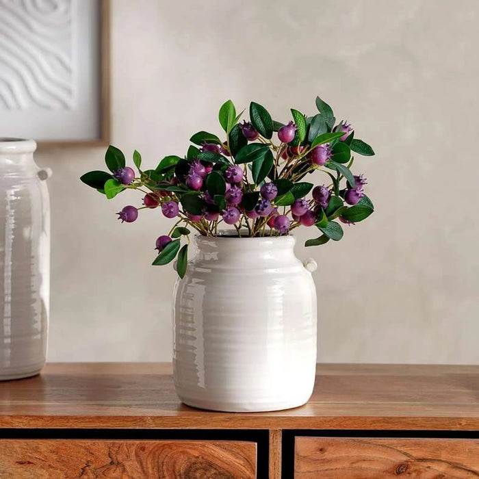 Caleby Ceramic Vase 18X18X21Cm -White