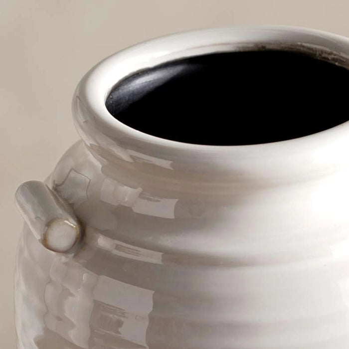 Caleby Ceramic Vase 18X18X21Cm -White