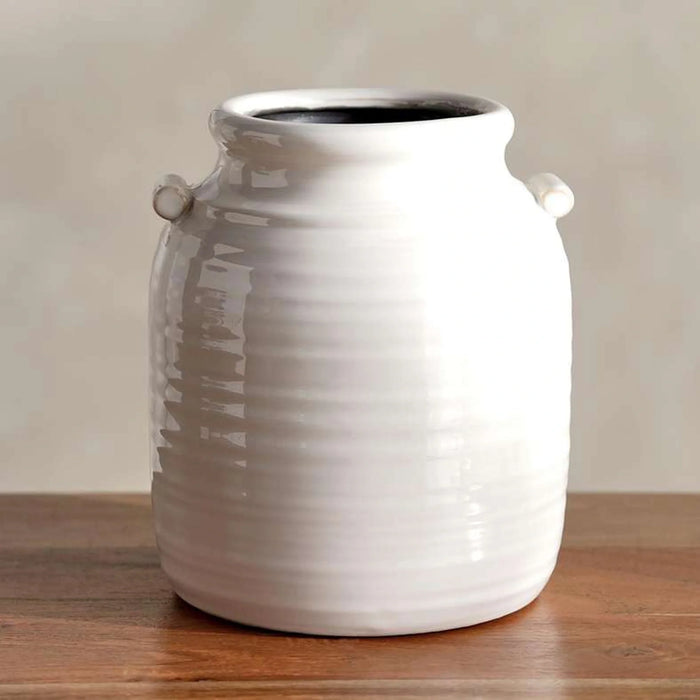 Caleby Ceramic Vase 18X18X21Cm -White