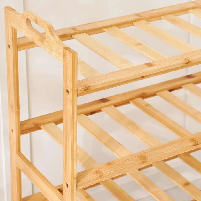 Calida 4-Tier Bamboo Shoe Rack 68.5X26X75.5Cm - Natural