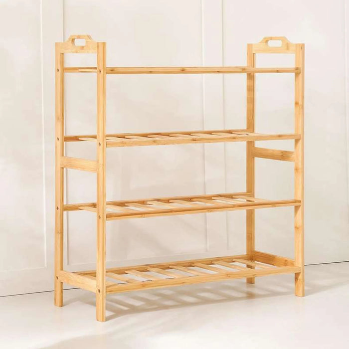 Calida 4-Tier Bamboo Shoe Rack 68.5X26X75.5Cm - Natural