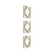 Callisto Set Of 3 Decorative Square Plastic Mirror 25Cm - Champagne Gold Pan Home