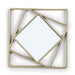 Callisto Set Of 3 Decorative Square Plastic Mirror 25Cm - Champagne Gold Pan Home