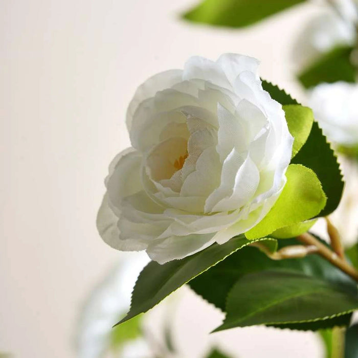Camellia Artificial Tree With Flowers H120Cm - White Pan Home